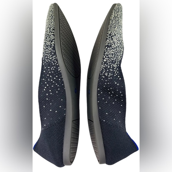 Rothy's Retired Slate Twilight Metallic The Point Flats Pointed Toe W 9.5 - Picture 7 of 11